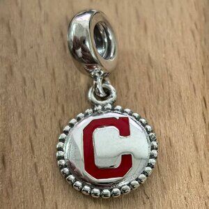 Pandora Cleveland Indians Baseball Charm, S925 Silver Bracelets